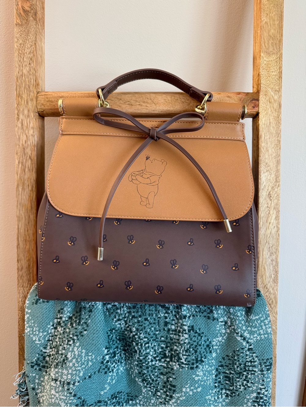 Loungefly Winnie the Pooh Accent Top-Handle Bag